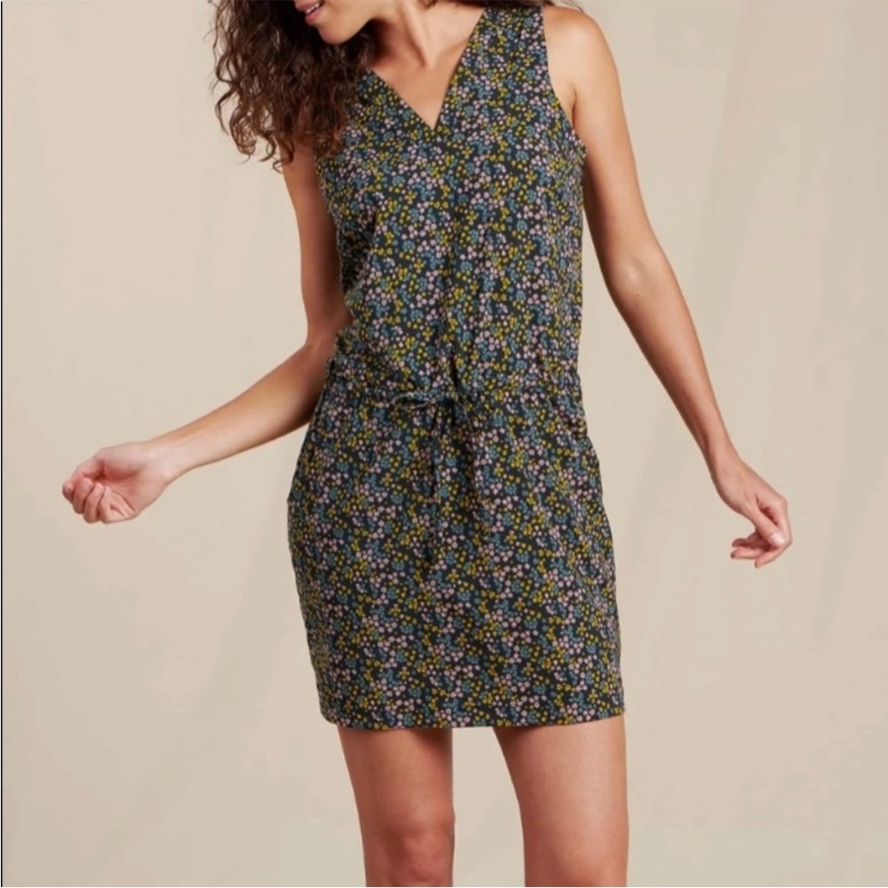Toad&Co Size Medium Sunkissed Liv Dress Pockets UPF 40+ Outdoor